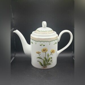 Georges Briard Victorian Gardens Vintage Floral Botanical Porcelain Teapot, Lid